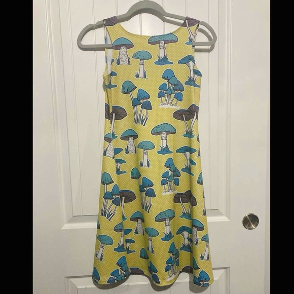 CowCow Yellow Mushroom Skater Dress - Picture 5 of 8